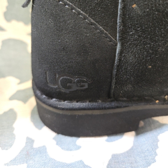 UGG Australia Black Quincy Winter boots women's 6.5 #1012359 wool lined - Picture 7 of 10